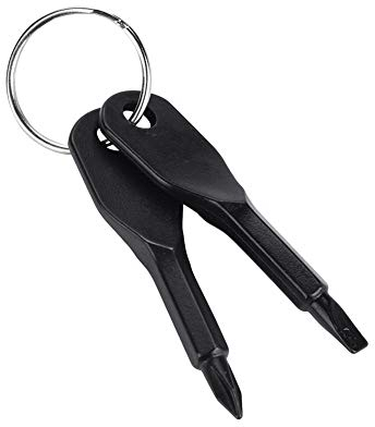 2 Pcs Destornillador en Llavero Portátil Mini Juego de Destornilladores EDC de Bolsillo Herramienta de Supervivencia de Acampada al Aire Libre reemplazo para Corredores,Senderismo,Pesca,con Llavero