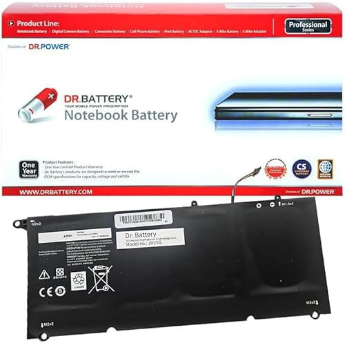 Battpit 5K9CP 90V7W Batterie Compatible avec Dell XPS 13-9343 13-9350 DIN02 JD25G JHXPY E1-470P 53336G75Makk [7.2V / 42Wh]
