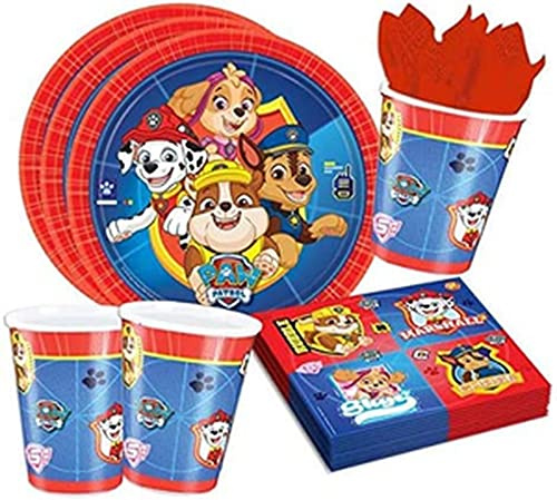Amscan Paw Patrol Lot de 32 Assiettes de fête