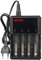 WholeFire Chargeur de Batterie Universel Intelligent avec écran LED et 4 Piles Rechargeables AAA 3,7 V 18650 26650 22650 17670 16340(RCR123A)