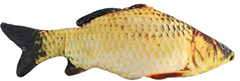 Kreative 3D Karpfen Fisch Form Kuscheltier Kissen Kindergarten Schlafzimmer Dekokissen Weichem Plüsch Gefüllte Karpfen Spielzeug Puppe für Scherz Trick Geburtstagsgeschenk [40cm] Selbstaufblasbare