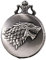 MORFONG Herren Damen Taschenuhr Analog Quarzwerk mit Kette Wolf Schwarz