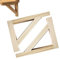 X1NGFU Massivholz Regalträger Regalwinkel,Wandregalhalterung aus Holz,Wandregal Regalhalterung RegalträGer,Dreiecks Wandmontage Regalhalterung,Holzfarbe,mit Schrauben,2 StüCk(28 * 28cm/11 * 11in)