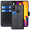 FMPCUON Cover per Huawei P20 Lite/Nova 3E, custodia a libro per Huawei P20 Lite/Nova 3E, in pelle PU di alta qualità, con portafoglio di protezione magnetica per Huawei P20 Lite/Nova 3E, colore: Nero
