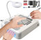 Nail Drill and Dust Collector Ponceuse à ongles électrique 6 en 1 avec aspiration, 30 000 tr/min, lime à ongles en gel, aspiration de poussière pour salon de manucure avec lampe de poche