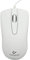 Acan Ratón óptico con luz, Cable USB 2.0, 800-1200 dpi, Cable de 1,35 Metros, diseño ergonómico, 3 Botones, Ordenador, portátil, pc, Color Blanco