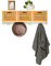 SoBuy FHK19-WN Wandgarderobe Flurgarderobe Kleiderhaken Hängeregal mit 3 Körben und 4 Haken Garderobe natur BHT ca.: 80x25x20cm