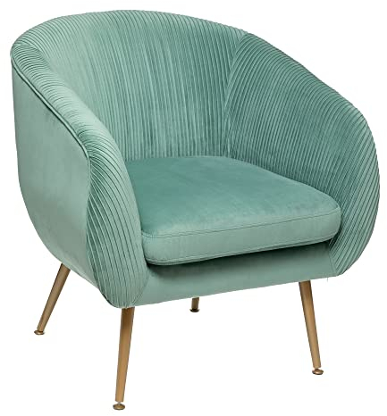 Atmosphera - Fauteuil Solaro - Vert céladon - Velours
