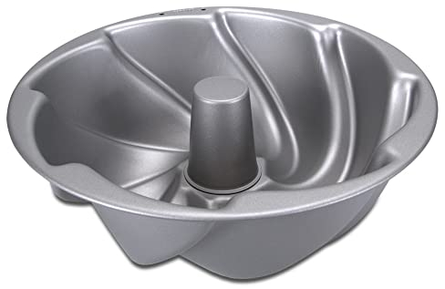 Städter Gugelhupf Backform aus der we love baking Kollektion, aus silbernem Metall hergestellt, Volumen: 2,8 l, Maße: Durchmesser: 27 cm, Höhe: 9 cm, 661486, Silber