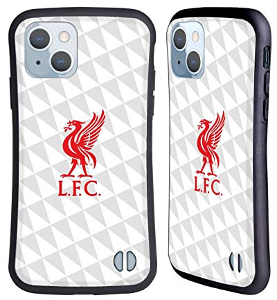 Head Case Designs Officially Licensed Liverpool Football Club Red On White Kit Liver Bird Hybrid Case Compatible With Apple iPhone 14