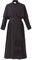 BLESSUME Cassock Robe Lange Ärmel mit Cincture Band Gürtel (3XL,Schwarzer Robe mit Gürtel)