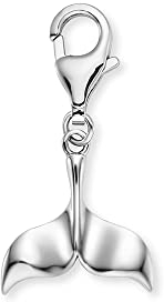 Engelsrufer Damen Charm Anhänger Aloha Delfinflosse Silber aus Sterling Silber - Karabinerverschluss - nickelfrei - Größe: 12x10mm