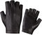 Harssidanzar Fingerlose Fahrhandschuhe Outdoor Sport Half Finger Handschuhe für Damen KL028EU, Braun,Größe L