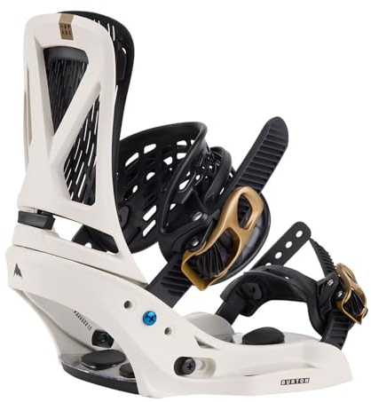 Burton Escapade EST Snowboard-Bindungen für Damen, Weiß/Gold, Größe M (34-36))