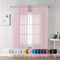 Chyhomenyc Durchsichtige Vorhänge, 213 cm lang, 2 Paneele, halbtransparent, Voile, Stangentasche, durchsichtige Fenstervorhänge für Schlafzimmer, Betthimmel, Wohnzimmer, 106 x 213 cm, 2 Stück, Blush