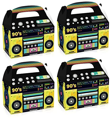 Alberte 90Er-Jahre-Party-Dekoration, Neuheit, Boom-Geschenkbox, Vintage-Dekoration, SüßIgkeiten-Tischdekoration, 90Er-Jahre, 24 StüCk