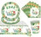 Dino Party Stoviglie, Dinosaur Party Stovware Set, 41 Pezzo Dinosaur Party Forniture, Piatti di carta, tazze, Tovaglioli Party Stoviglie, Per Picnic, Compleanni (10 Ospiti)