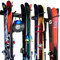 Aking Ace Wandhalterung für Ski, Garage, Snowboard, Aufbewahrung, Organizer, 8 Paar, Metallhaken, für drinnen und draußen