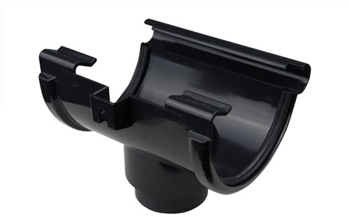 Wovar Ablauf PVC-Rinne anthrazit Ø 125 mm - Pro Stück