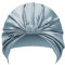 townssilk 100% Mulberry Silk Women's Night Hat, 16 Momme Sleep Cap, Silk Shower Cap, Good for Hair, Protects Hair, Luxurious, Breathable, Grey Blue