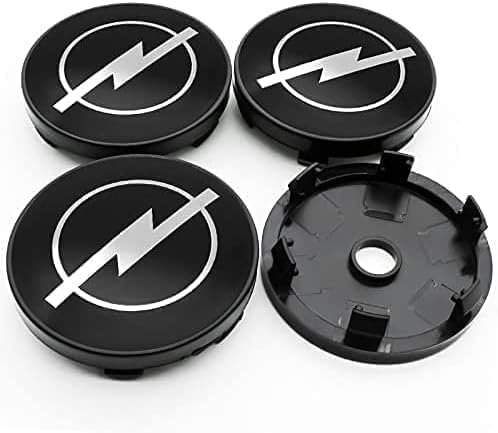 DZPFDC 4 Stück Radnabenkappen für Opel Corsa D 60MM,Radkappe,Radkappe Kappe,Autozubehör,Center Cap,Center Radkappen-Set,Nabenabdeckung,Auto-Radkappen,B