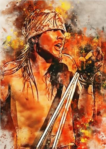 Schwagebo Leinwandbild Singer Axl.Rose Posterdruck Für Zimmer Wanddekoration Px214Tm 40X60Cm Ungerahmt