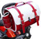 BIRNN Motorrad Topcase für Kawasaki Z650RS Z650 RS 2022, Leder Motorrad Heckbox Motorradkoffer Topcase Motorrad-Kofferraum Wasserdicht Motorrad Top Box Reisen für Lagerung Helm, F White+Red