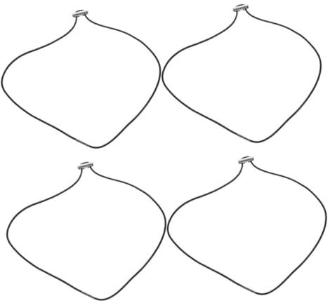 TOPBATHY Elastic Adjustable Trash Bag Bands for Garbage Cans, 140cm Circumference Elastic Bands for Trash Can Fixing, Waste Bin Bag Fasteners 4pcs Black for Home and Outdoor Use