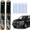 Liameph 2 PCS Car Paint Pen, Black Touch Up Paint for Scratch Repair with 10 Cotton Swabs