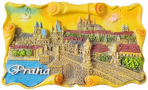 3D-Kühlschrankmagnet, Motiv: Prag, die Tschechische Republik, Touristen-Souvenirs, Zuhause, Küche, Kühlschrank, Dekoration, Magnete, Andenken, Handwerk