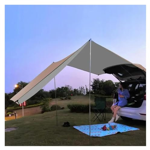 Toldo Camping Impermeable Toldo for coche, tela Oxford 210D, toldo for tienda de campaña, toldo impermeable for coche, refugio solar for acampar, toldo portátil for automóvil, parasol(300x150cm)