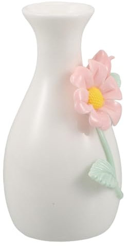 HEALEEP Wohnmobil-Vase Blumenvase Puppenhaus Miniatur süße Vase Puppenhaus-Badezimmer Hausvase Spiegelanhänger Vasen für Blumen lustige Vase Ästhetische Vase Blumentopf Keramik