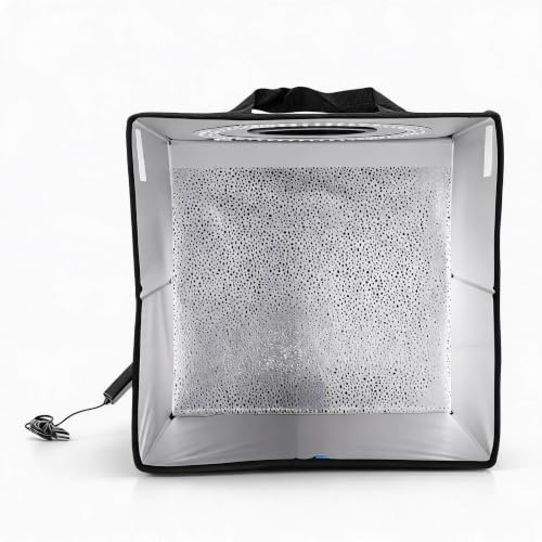 Dpofirs Vielseitiger Foto-Lichtkasten, 30,5 X 30,5 cm, Dimmbar, mit Hoher Helligkeit, 120 LED-Perlen für Gadgets und Spielzeugfotografie