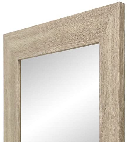 la fabrica del cuadro Espejo de Pared Fabricado en España- Varios Tamaños y Colores - Espejo Vestidor, Salón, Baño, Entraditas- Modelo MDF8 (Haya, 55x150 cm)