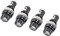 sourcing map 12mm Filet Bouchon Vis Panneau 5x20mm Fusible Support AC 125V/15A 250V/10A 4Pcs