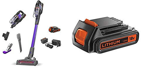 Black & Decker Scopa Elettrica + Batteria 18 V
