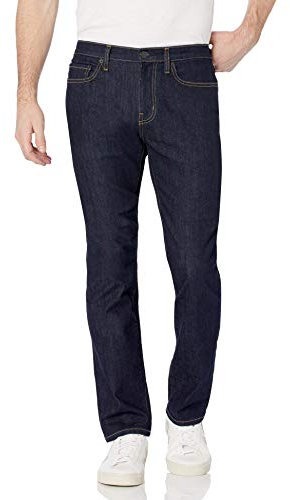 Amazon Essentials Men's Slim-Fit High Stretch Jean, Rinsed, 34W / 32L