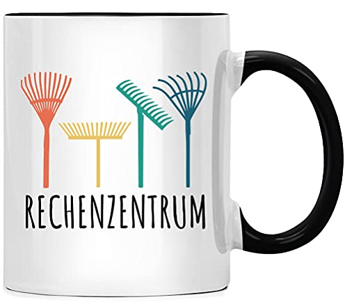 Rechenzentrum Gärtnern, Rechen Gärtner, Gartenpflege Programmierer Tasse, Nerds Tassen Geschenk Spruch Kaffeetasse, Nerd Geschenke mit Sprüchen lustig
