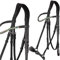Heinick-Reitsport Trense Soft Hannoveranisch verstellbar Stride Schwarz ~ Glow-Prisma ~ Warmblut