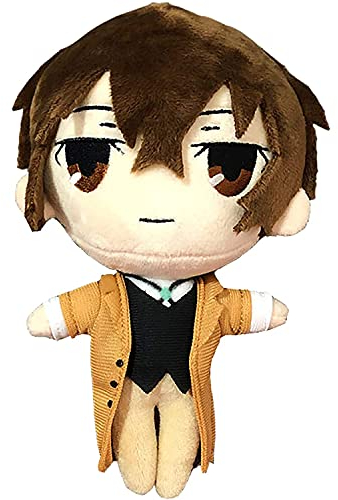Tongyundacheng Bungo Stray Dogs Plüschkissen Puppe 20 cm, Dazai Osamu Ryunosuke Nakahara Chuuya Manga Charakter-Figuren Anime gefüllte süße weiche Plüschpuppen dekorativ