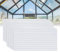LARS360 Lot de 42 plaques alvéolaires à chambre creuse en polycarbonate - 1210 x 605 x 4 mm - Double pont résistant aux chocs et aux UV - Pour serres, garages, l’horticulture