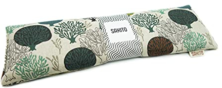 Cuscino Termico Microonde (43x12 cm) - Sollievo Naturale per Dolori Cervicali, Lombari e Mestruali, Uso a Caldo o a Freddo - Elevata Ritenzione del Calore - Profumo di Lavanda