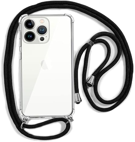 Cool Case for iPhone 13 Pro Lanyard Black