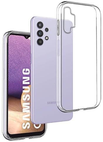 REY Coque pour Samsung Galaxy A32 5G - M32 5G, TPU Transparent en Silicone, Ultra Fine 0.33mm