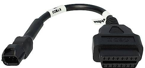 vhbw OBD2 Adapter 3Pin auf OBD2 16Pin kompatibel mit Kymco Motorrad, Roller - 15 cm