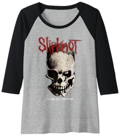 Slipknot Damen Tribal Totenkopf auf der Rückseite Raglan Shirt Schwarz S EU Klein Crew Neck Raglanärmel Frühling 1 Count 0 Pockets Non-Stretchable