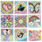 UITEAMO Suncatcher Bastelsets für Kinder Geschenkideen für Mädchen 6 7 8 9 10 Jahre, Sonnenfänger Fenster Bastelset für Kinder mit 8 Themen, DIY Diamant Spielzeug Mädchen, Kunsthandwerk für Kinder