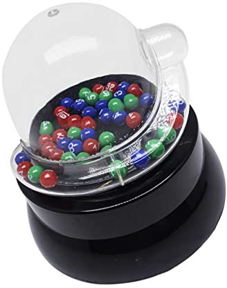 Vaguelly Shaker Mini Kidcraft Portique Console De Jeu Portable Bingo Machine Électrique Loto Machine Bingo Fournitures Lucky Number Picking Machine Lucky Ball Picker Jackpot Machine