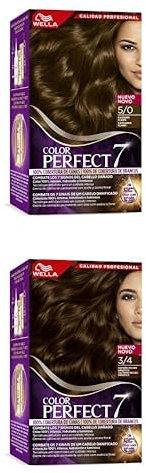 Wella Color Perfect Coloración Permanente para un cabello hidratado y luminoso- Tonos Castaño Claro + Castaño Oscuro Hipnótico