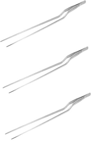 iplusmile 3pezzi Pinze Da Cucina Acciaio Inossidabile Pinzette Per Alimenti Da Utensili Per Servire Antipasti Insalate e Buffet Precisione Nella Presa Struttura Unica e Leggera